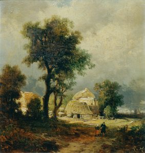 Village hongrois - Remigius Adrianus van Haanen