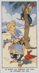 Proverbe oriental : Un fusil chargé effraie un homme ; un fusil déchargé, deux