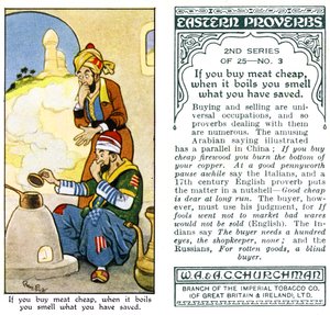 Si vous achetez de la viande bon marché, quand elle bout, vous sentez ce que vous avez économisé, 1932