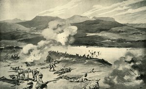 La Bataille de Colenso - Les Fusiliers de Dublin tentent de traverser la Tugela, 1900 - René Bull