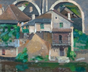 Maisons sur la Vézère à Uzerche - René Fontayne