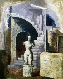 Statue et escalier