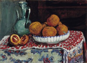 Nature morte au pichet. Peinture par René Seyssaud (1867-1952) 1909 Mention obligatoire : Collection fondation regards de Provence, Marseille - Rene Auguste Seyssaud
