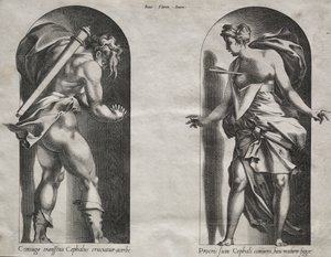 Céphale et Procris dans deux niches
