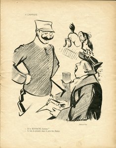 Illustration par Hermann-Paul (1864-1940) dans Le Canard Sauvage - Rene George Hermann Paul