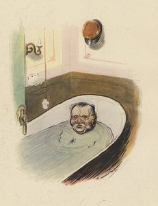 Homme dans une baignoire