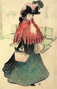 La belle juive fait ses courses. Le Rire magazine, 1896 - Rene Georges Hermann Paul