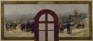 Le départ du ballon "Armand Barbès", instruction de la Garde nationale
