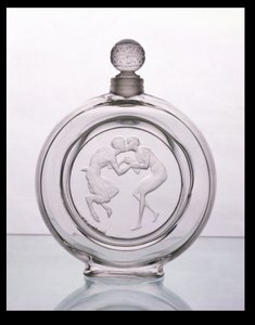 Le Baiser du Faune, flacon de parfum en verre clair pour Molinard par Lalique - Rene Jules Lalique