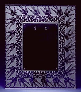 Cadre de miroir Muguet et Hirondeues - Rene Jules Lalique