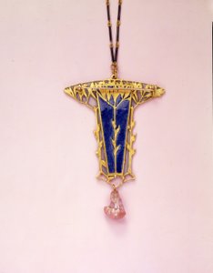 Broche pendentif et chaîne - Rene Jules Lalique