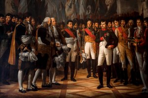 Napoléon recevant les députés du Sénat au Palais Royal à Berlin - Rene Theodore Berthon