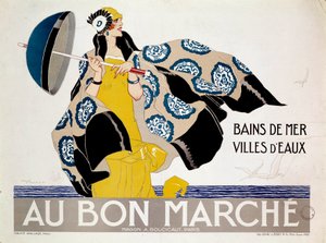 Affiche pour les grands magasins "Au Bon Marché"