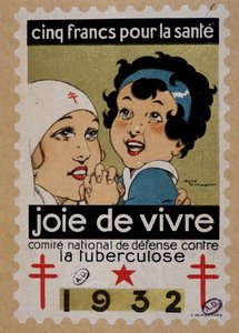 Timbre du Comité National de Défense contre la Tuberculose - Rene Vincent