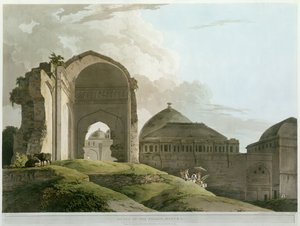 Ruines du Palais à Madurai, gravé par Thomas et William (1769-1837) Daniell, publié en 1798