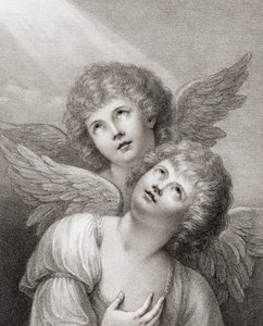 Deux chérubins. Deux anges