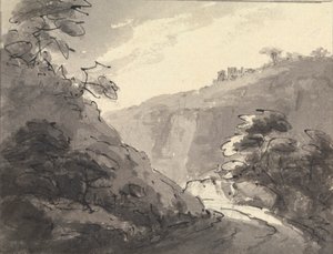 Paysage avec route au premier plan - Rev. William Gilpin
