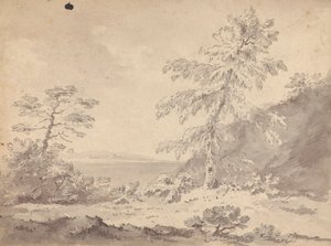 Deux arbres dans un paysage - Rev. William Gilpin