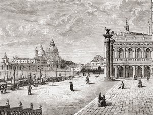 Piazza San Marco ou Place Saint-Marc, Venise, Italie à la fin du XIXe siècle. De 