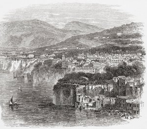 Vue de Sorrente, Campanie, sud de l