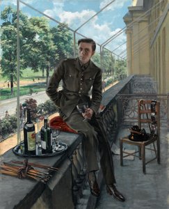 Autoportrait de Rex Whistler en uniforme des Welsh Guards, mai 1940