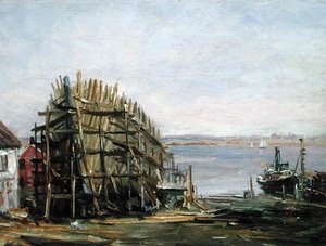 Chantier naval de Noank, c.1900