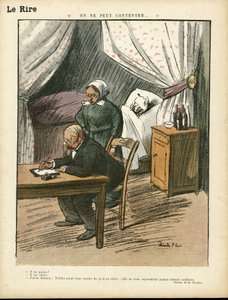 Illustration par Ricardo Flores (1878-1918) dans Le Lire, 08/02/13 - On ne peut pas satisfaire - Médical, Architecture intérieure - Ricardo Flores