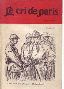 Illustration de Ricardo Flores (1878-1918) pour la couverture de Le Cri de Paris - Ricardo Flores
