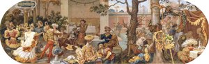 Une fête florentine : passe-temps après le déjeuner