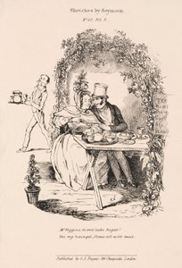 Scène de cour dans le jardin d