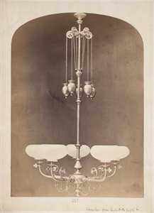 Lustre à gaz, vers 1880 - John Pardon