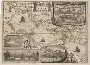 Carte hydrographique du golfe Persique - John Pardon
