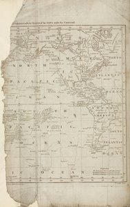 Carte des voyages de Cook, vers 1780 - John Pardon