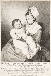 Mme Everitt et son fils; le Géant Bébé