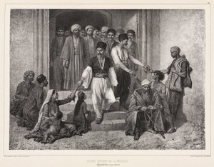 Tatars sortant de la mosquée, Baghtcheh-Saraï, Crimée - John Pardon