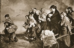 Sans-abri, la fuite des hordes allemandes, de 
