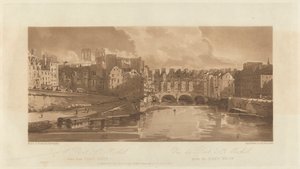 Vue du Pont Saint-Michel, prise du Pont Neuf, 1803 - Richard Banks Harraden