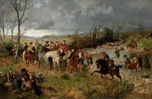 Halte du Prince Charles Edward sur les rives de la Nairne, 1878 - Richard Beavis