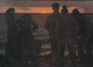 Les vieux au bord de la plage - Richard Bergh