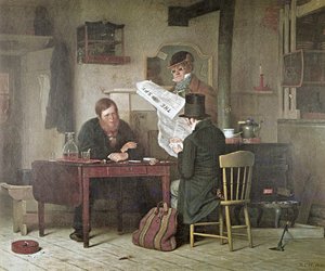 En attendant la diligence - Richard Caton (after) Woodville