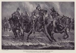 La cavalerie de Dundonald poursuivant les Boers dans le nord du Natal - Richard Caton II (after) Woodville