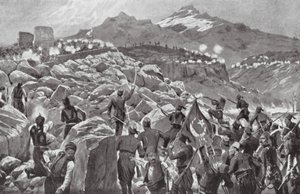La rébellion crétoise contre les Turcs - Richard Caton II (after) Woodville
