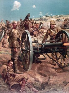 Le dernier coup de feu à Colenso, le lieutenant Roberts gagne sa VC - Richard Caton II (after) Woodville