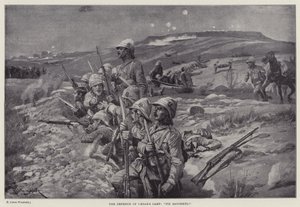 La défense du camp de César, "fixez les baïonnettes!" - Richard Caton II (after) Woodville