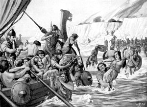 Raiders saxons, 1921 - Richard Caton II Woodville