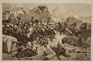 Candahar : Les 92e Highlanders et les 2e Gurkhas attaquent Gaudi Mullah Sahibdad, de 