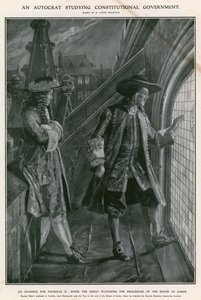 Pierre le Grand observant la procédure de la Chambre des Lords - Richard Caton Woodville