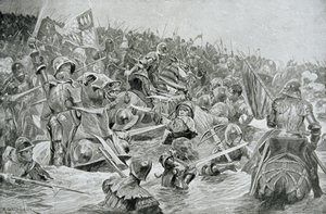 La bataille de Towton en 1461, illustration de 