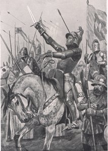 La mort de Henry Hotspur, 21 juillet 1403, illustration de 