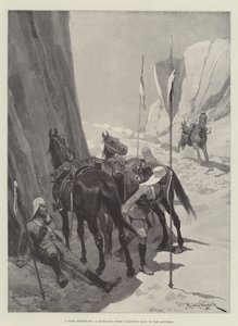 Un messager muet, un cheval sans cavalier galopant vers les soutiens - Richard Caton Woodville junior